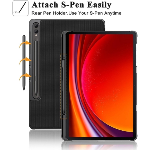 Soke Galaxy Tab S10/S9 Plus Standl Klf-Black
