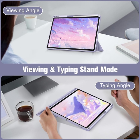 Fintie Hybrid Serisi Galaxy Tab S9 Plus Klf-Lilac Purple 