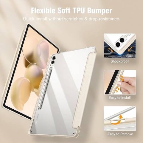 Fintie Hybrid Serisi Galaxy Tab S9 Plus Klf-Starlight