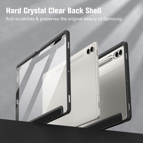 Fintie Hybrid Serisi Galaxy Tab S9 Plus Klf-Black