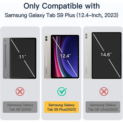 JETech Galaxy Tab S10 Plus Standl Klf-Black