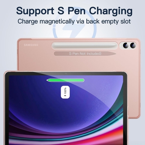 JETech Galaxy Tab S10 Plus Standl Klf-Rose Gold