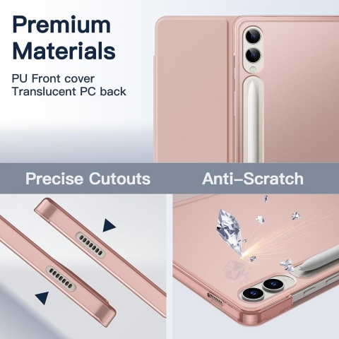 JETech Galaxy Tab S10 Plus Standl Klf-Rose Gold