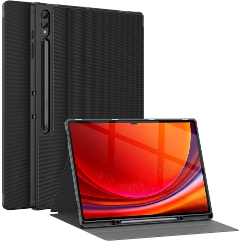 Soke Galaxy Tab S10/S9 Ultra Standl Klf-Black