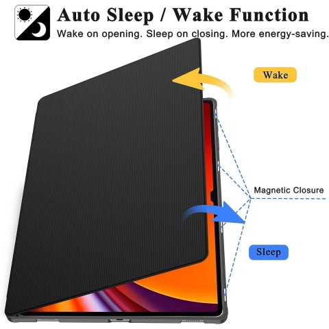 Soke Galaxy Tab S10/S9 Ultra Standl Klf-Black
