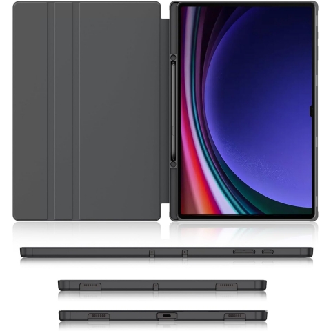 Soke Galaxy Tab S10/S9 Ultra Standl Klf-Dark Blue