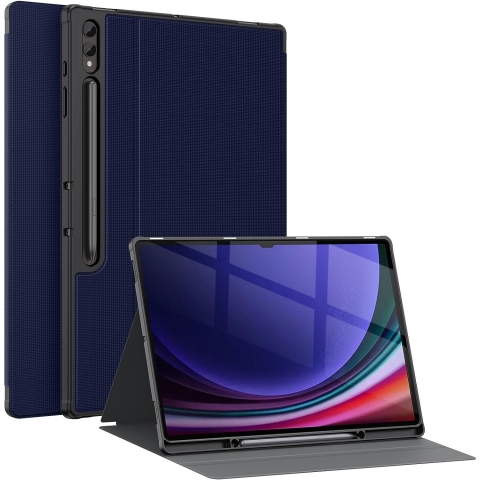 Soke Galaxy Tab S10/S9 Ultra Standl Klf-Dark Blue