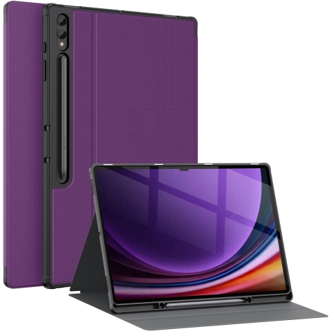 Soke Galaxy Tab S10/S9 Ultra Standl Klf-Purple