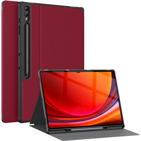 Soke Galaxy Tab S10/S9 Ultra Standl Klf-Red