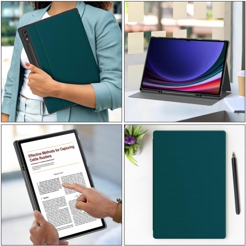 Soke Galaxy Tab S10/S9 Ultra Standl Klf-Teal