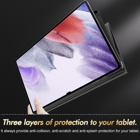 INFILAND Galaxy Tab S9 Ultra Standl Klf-Black