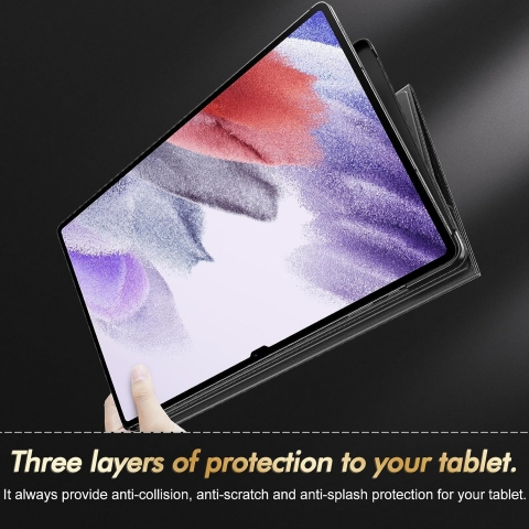 INFILAND Galaxy Tab S10 Ultra Standl Klf-Black