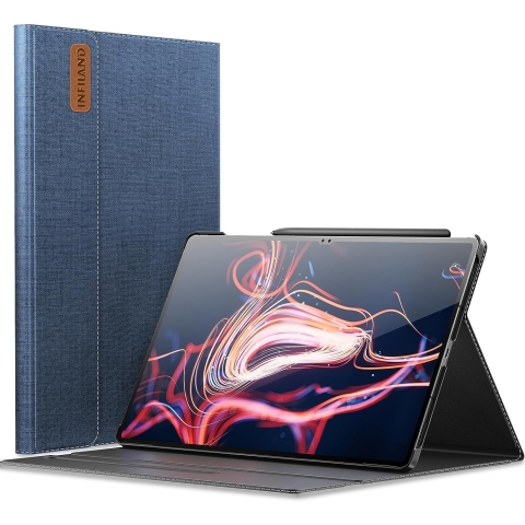 INFILAND Galaxy Tab S9 Ultra Standl Klf-Blue