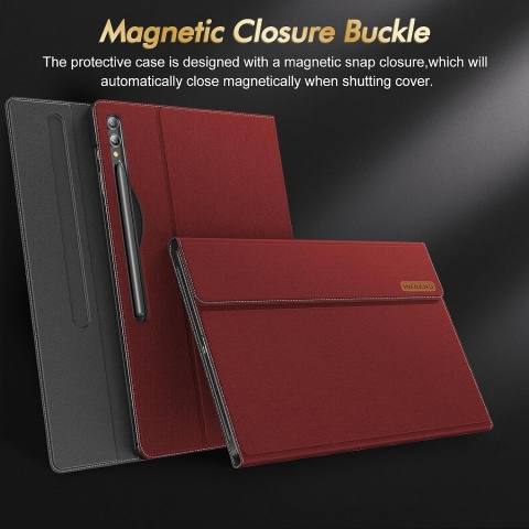INFILAND Galaxy Tab S10 Ultra Standl Klf-Red