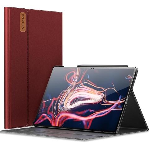 INFILAND Galaxy Tab S9 Ultra Standl Klf-Red