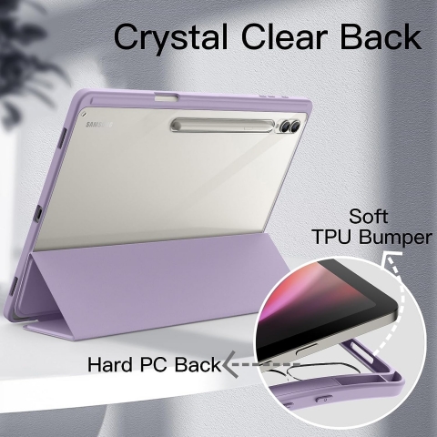 JETech Galaxy Tab S9 Ultra Standl Klf-Light Purple