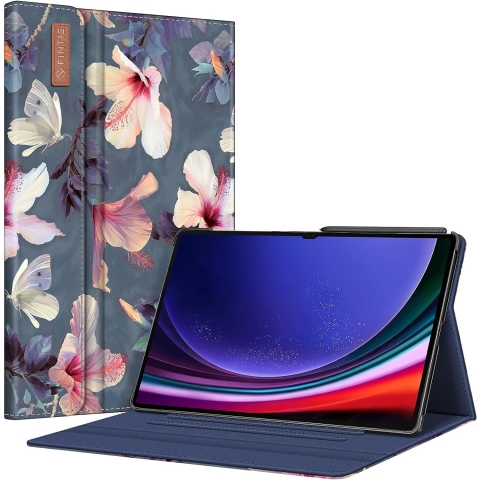 Fintie Galaxy Tab S9 Ultra Standl Klf-Blooming Hibiscus