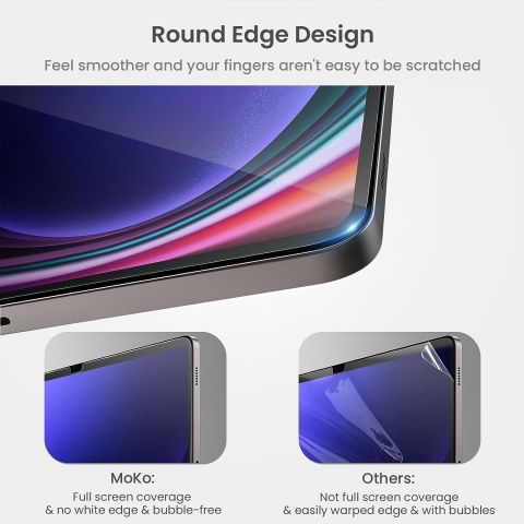 MoKo Galaxy Tab S9 Plus Cam Film Ekran Koruyucu (2 Adet)