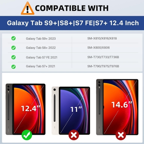 MoKo Galaxy Tab S9 Plus Mat Ekran Koruyucu (2 Adet )