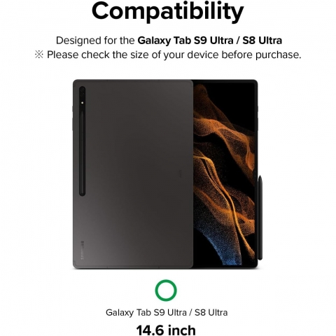 Rin gke Galaxy Tab S9 Ultra Temperli Cam Ekran Koruyucu