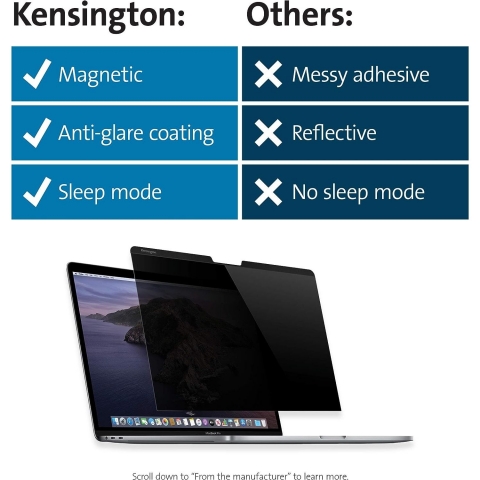 Kensington MP13 Privacy MacBook Pro/Air Ekran Koruyucu(13.3 in)