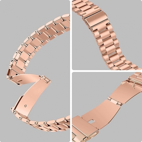 SPGUARD Galaxy Watch 6/Classic Uyumlu Kay(47/44/43/40mm)-Rose Gold