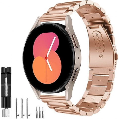 SPGUARD Galaxy Watch 6/Classic Uyumlu Kay(47/44/43/40mm)-Rose Gold