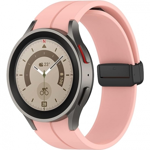 MYAPULUA Galaxy Watch 6/Classic Uyumlu Kay (47/44/43/40mm)-Pink