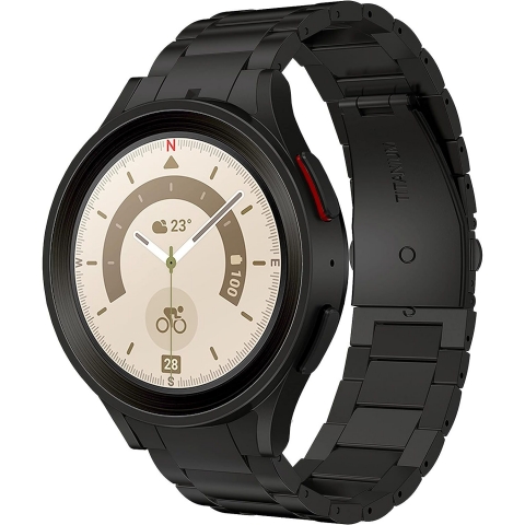 LDFAS Galaxy Watch 6/Classic Uyumlu Kay (47/43/44/40mm)-Black