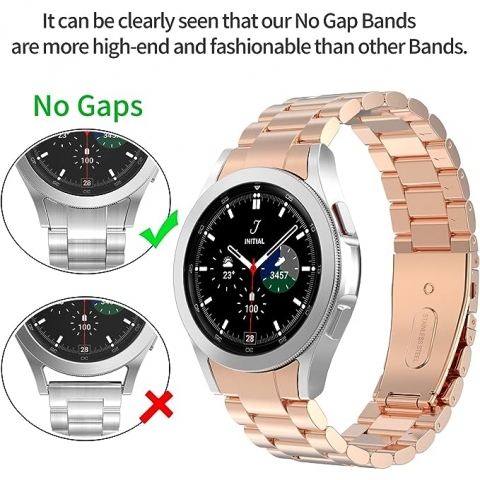 BEIZIYE Galaxy Watch 6 Uyumlu Kay (40mm)-Rose Gold