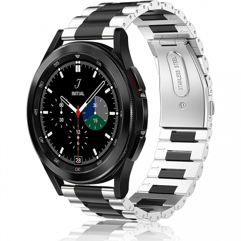 Fintie Galaxy Watch 7/6/Classic Kay (47/43/44/40mm)-Black Silver