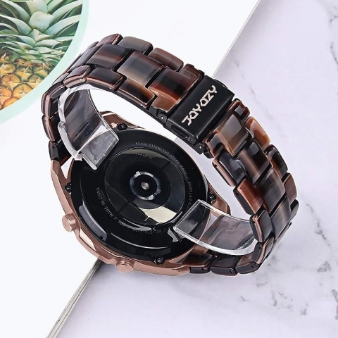 JOYOZY Galaxy Watch 6/Classic Uyumlu Kay (47/44/43/40mm)-Chocolate