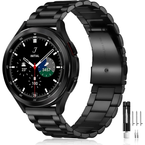 Lerobo Galaxy Watch 6/Classic Uyumlu Kay(47/43/44/40mm)-Black