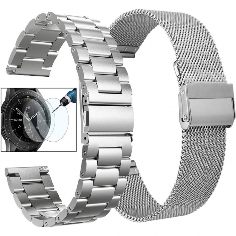 Koreda Galaxy Watch 6 Classic Uyumlu Kay (43/47mm)-Silver