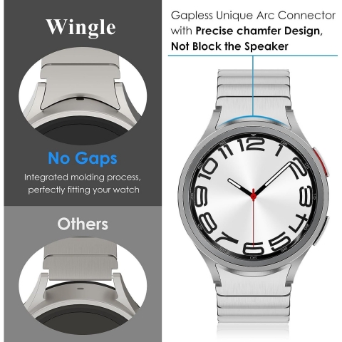 WINGLE Galaxy Watch 6 Classic Kay (43/47mm)-Silver