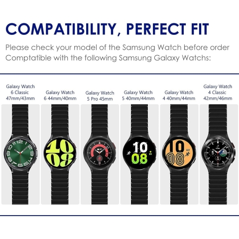 WINGLE Galaxy Watch 6 Classic Kay (43/47mm)-Black