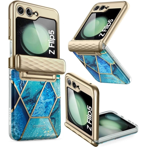 i-Blason Cosmo Serisi Galaxy Z Flip 5 Klf-Ocean 