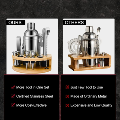 TAUPO  Barmen Shaker Seti (12 Para)