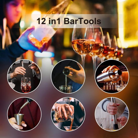 TAUPO  Barmen Shaker Seti (12 Para)