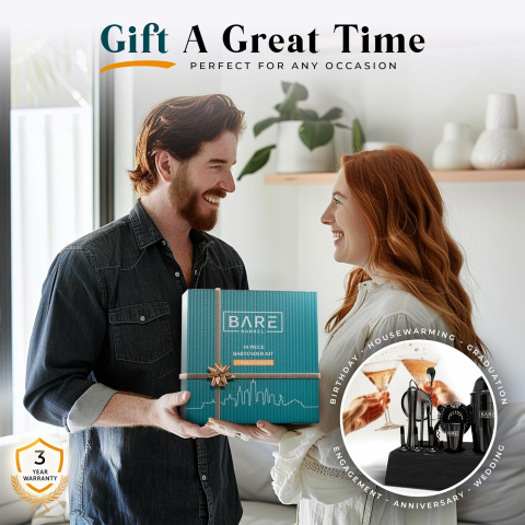 Bare Barrel 14 Par�a Shaker & Kokteyl Seti