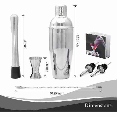 NeeSang 6 Par�a Shaker & Kokteyl Seti