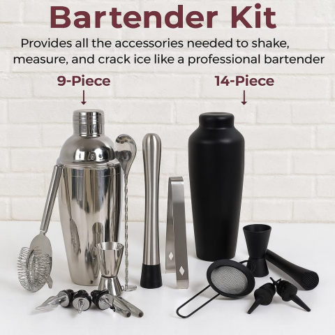 Generic 9 Par�a Shaker & Kokteyl Seti