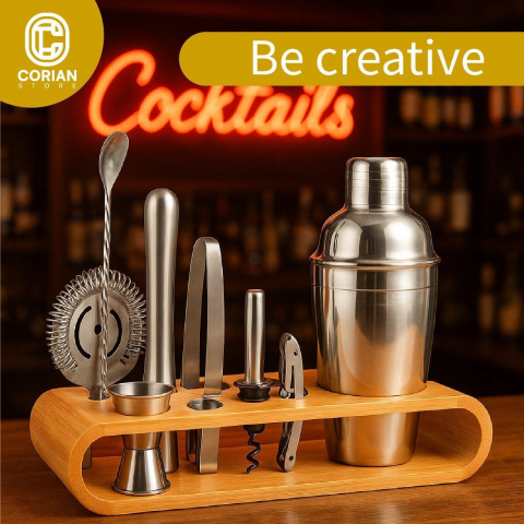 CORIAN STORE 10 Par�a Shaker & Kokteyl Seti