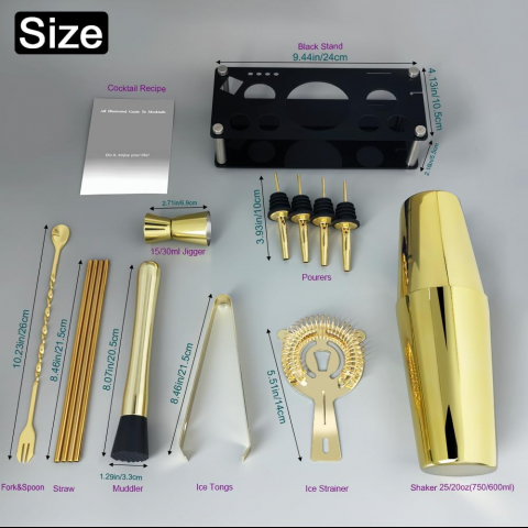 KCJLHGT 15 Par�a Shaker & Kokteyl Seti