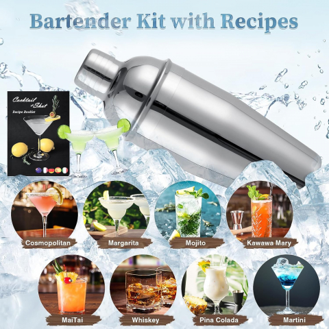 VONATES15 Par�a Shaker & Kokteyl Seti