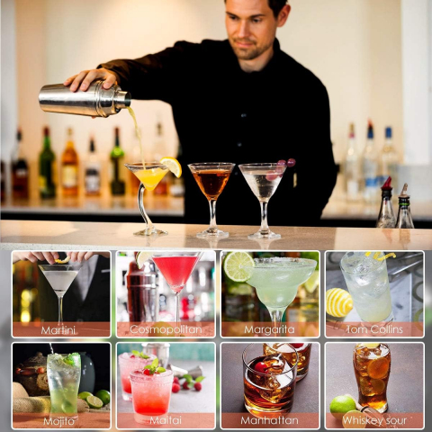 Amacam 12 Par�a Shaker & Kokteyl Seti