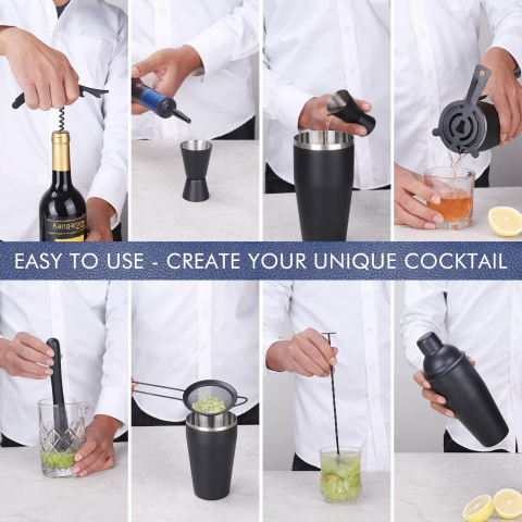 JNWINOG 11 Par�a Shaker & Kokteyl Seti