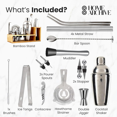 Generic 26 Par�a Shaker & Kokteyl Seti