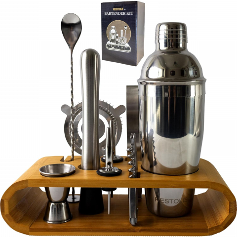 RESTOLE 10 Par�a Shaker & Kokteyl Seti