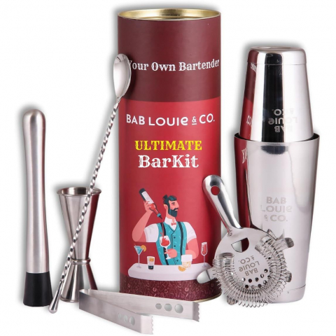 Bab Louie & Co. 6 Par�a Shaker & Kokteyl Seti